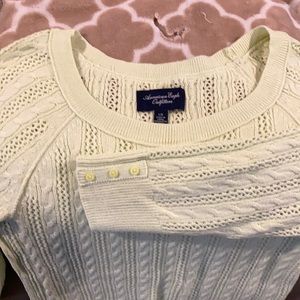 Cable nit 3/4 sleeve sweater